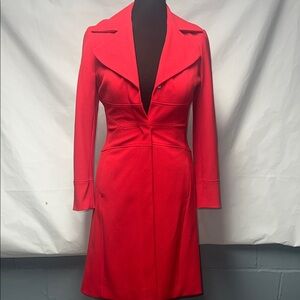 Elegant Red Women's Coat INC GLITZ SMALL NWT
